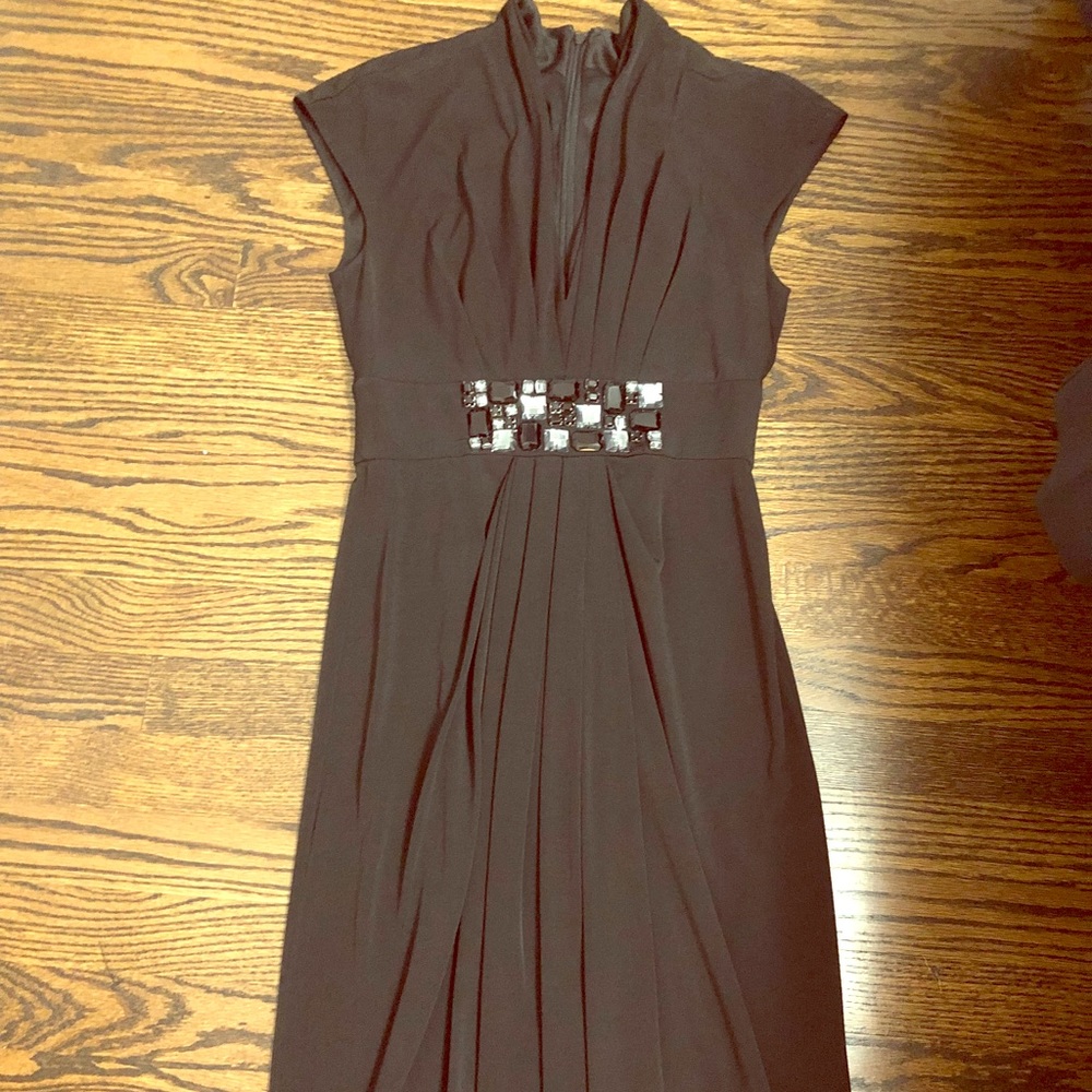 Maggy London black midi dress